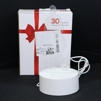 3D LED Night Lamp – Football Player Design, USB Powered