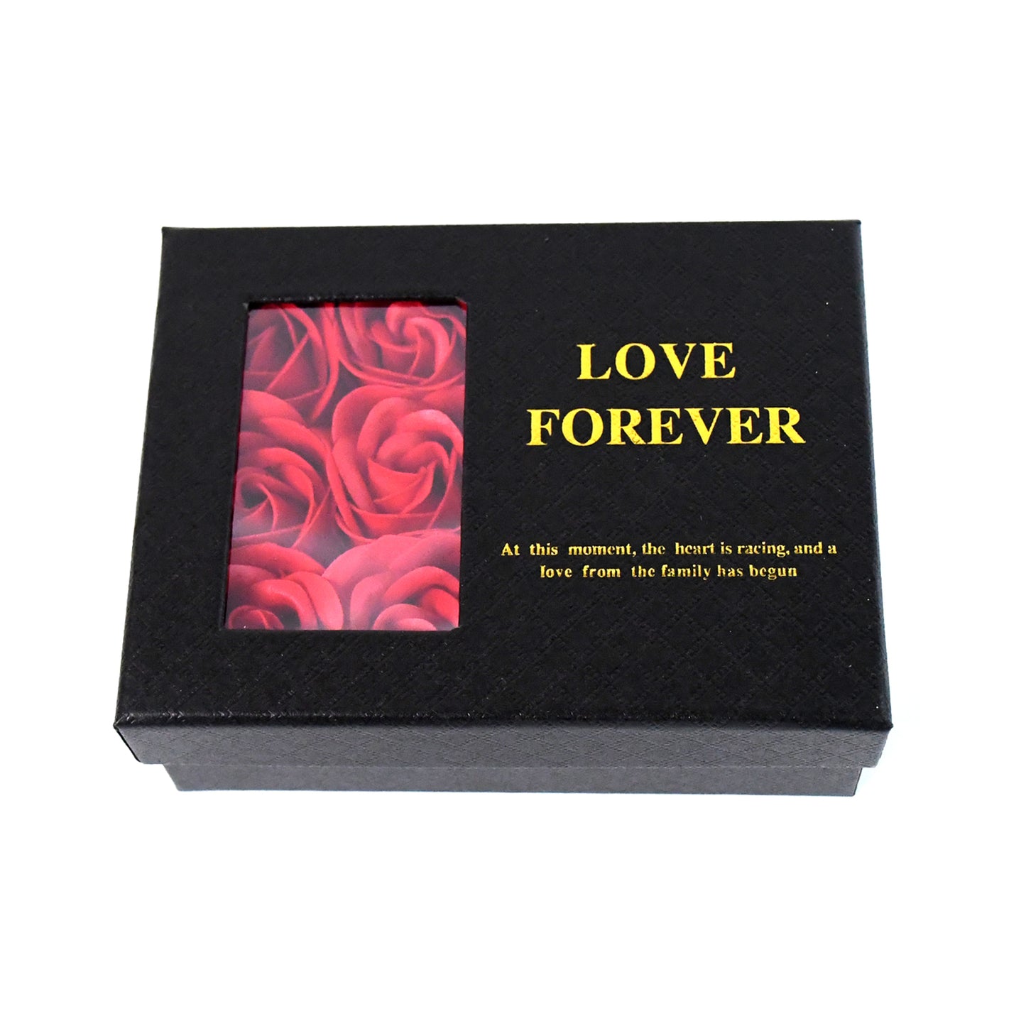 Handmade Eternal Rose Gift Box with "I Love You" Necklace – Romantic Gift for Women