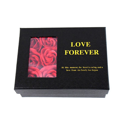 Handmade Eternal Rose Gift Box with "I Love You" Necklace – Romantic Gift for Women