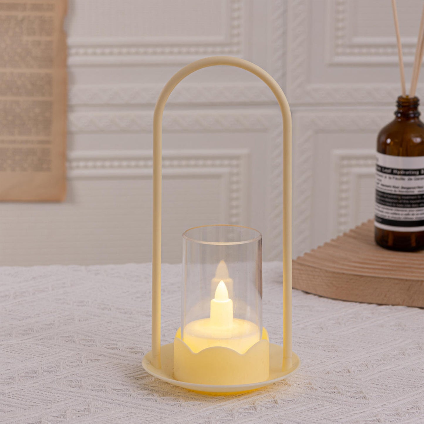 Set of 6 Big Wind Light Style Flameless LED Candles – Warm Glow Home Décor Lights