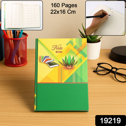 Hardcover Ruled Notebook with Calendar – 160 Pages, 22x16 cm
