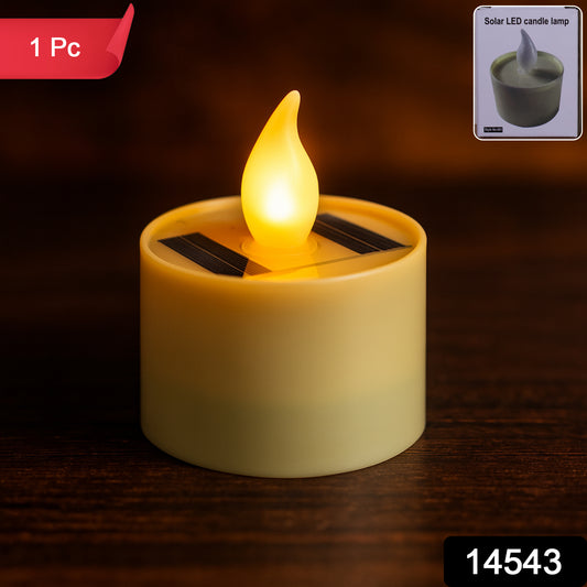 Solar LED Flameless Candle – Eco-Friendly Flickering Light