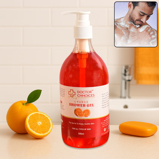 Doctor Chhoices Orange Shower Gel – 500ml | Hydrating Citrus Body Wash