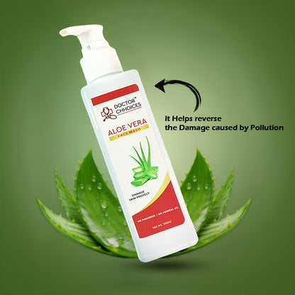 Doctor Chhoices Aloe Vera Face Wash – 200ml | Gentle Hydrating Cleanser