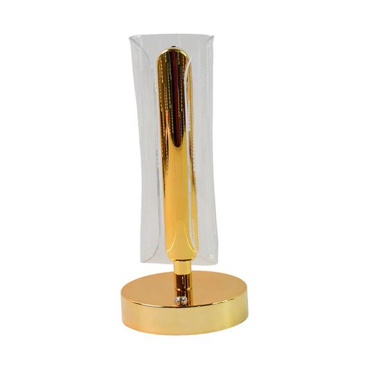 Luxury Tall Cylinder Crystal LED Table Lamp with USB Charging
