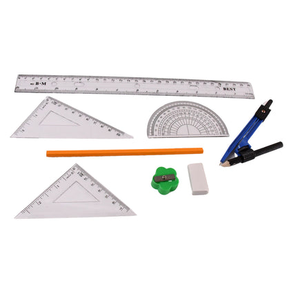 9-in-1 Stationery Set – Draft Rulers & Measuring Tools | School & Office Supplies