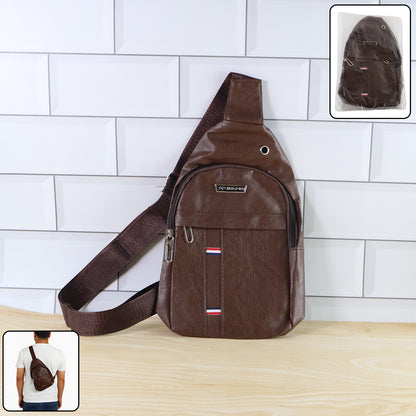 Waterproof Anti-Theft Crossbody Sling Bag with USB & Earphone Hook