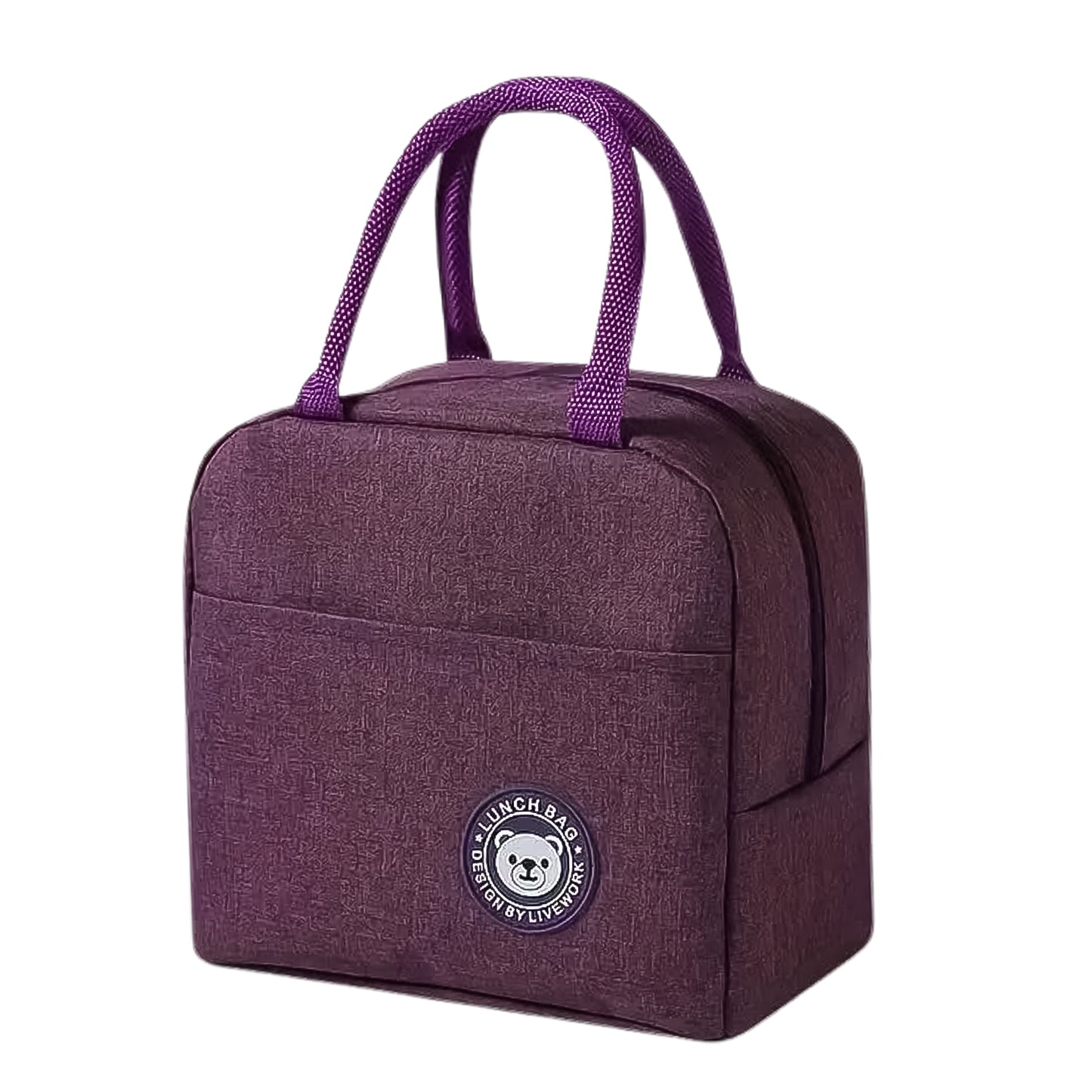 Insulated Lunch Bag – Reusable with Zipper & Pockets | Office, Picnic, Travel