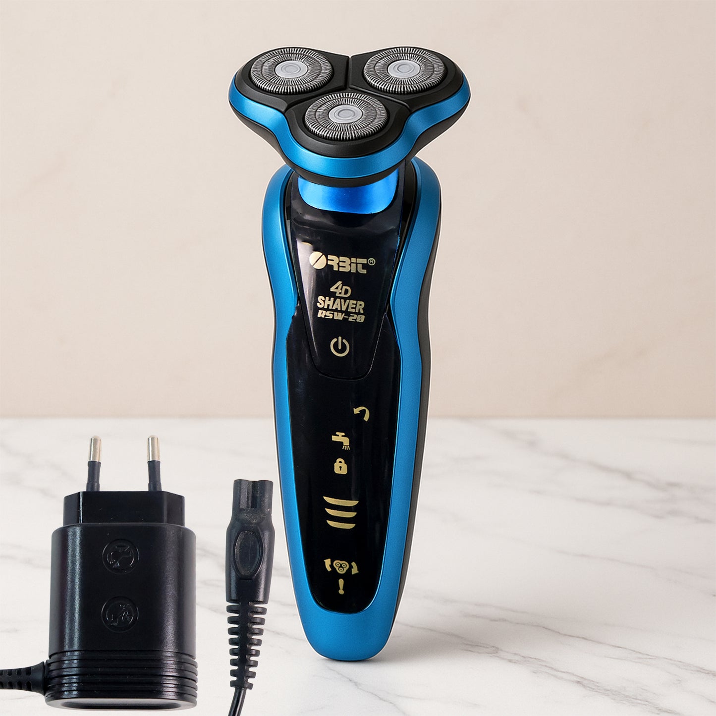 Orbit 4D Rechargeable Electric Shaver – Waterproof Triple Blade