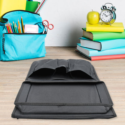 Sofa Armrest Hanging Storage Bag – Organizer for Books, iPad & Remotes (Black)