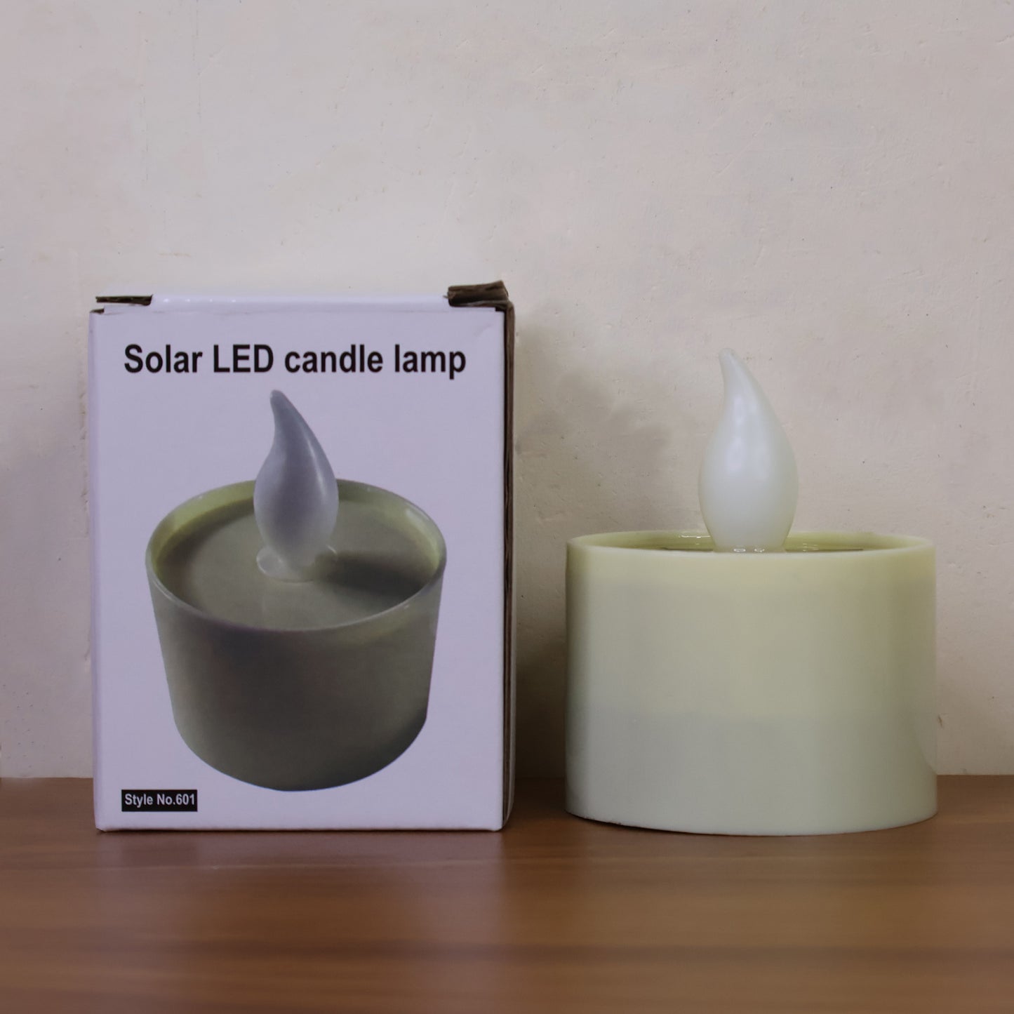 Solar LED Flameless Candle – Eco-Friendly Flickering Light