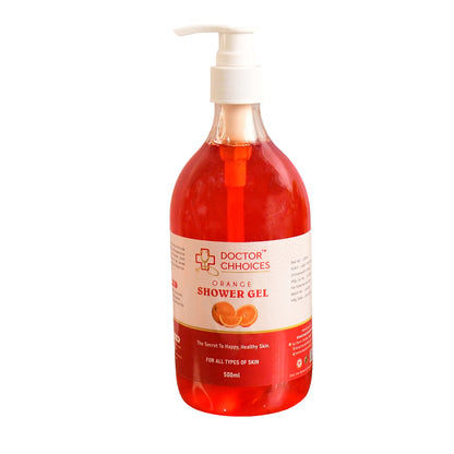 Doctor Chhoices Orange Shower Gel – 500ml | Hydrating Citrus Body Wash