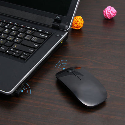 Wireless Silent Mouse – Slim Pebble Design | 1200 DPI, Long Battery