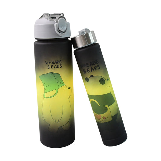 We Babe Bears 2-Pc Cartoon Water Bottle Set – 900ml & 300ml