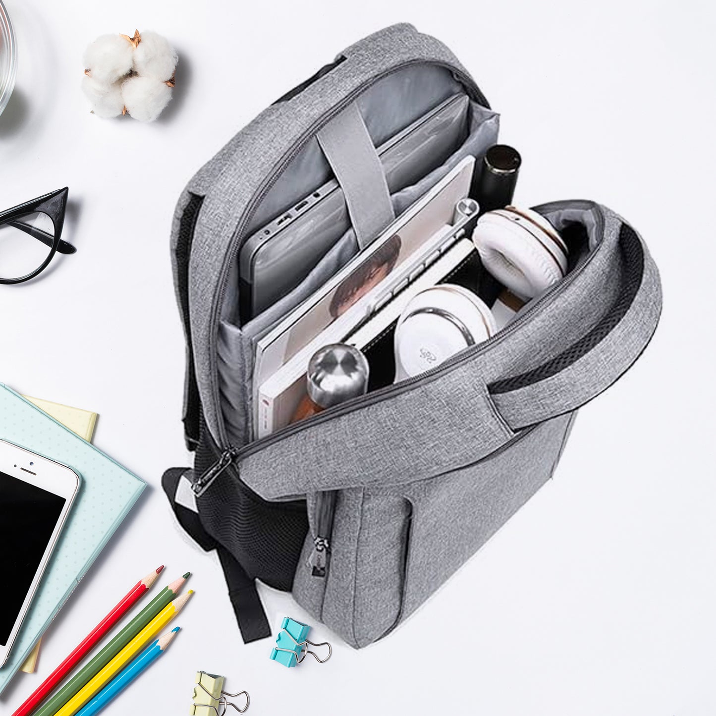 12553 Laptop Bag with Adjustable Shoulder Strap, Water-Resistant & Travel-Friendly