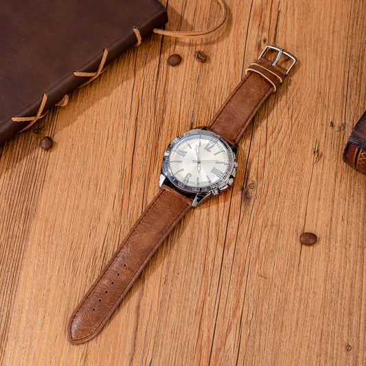 Men’s Boutique Gift Set – Wallet, Power Bank, Keychain & Large Dial Quartz Watch - Fanbuluxe