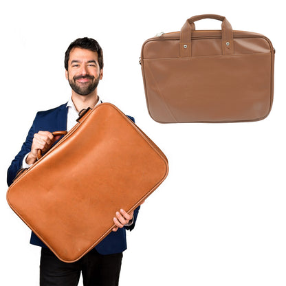 Multipurpose Faux Leather Laptop Bag – Messenger & Shoulder Bag for Men & Women