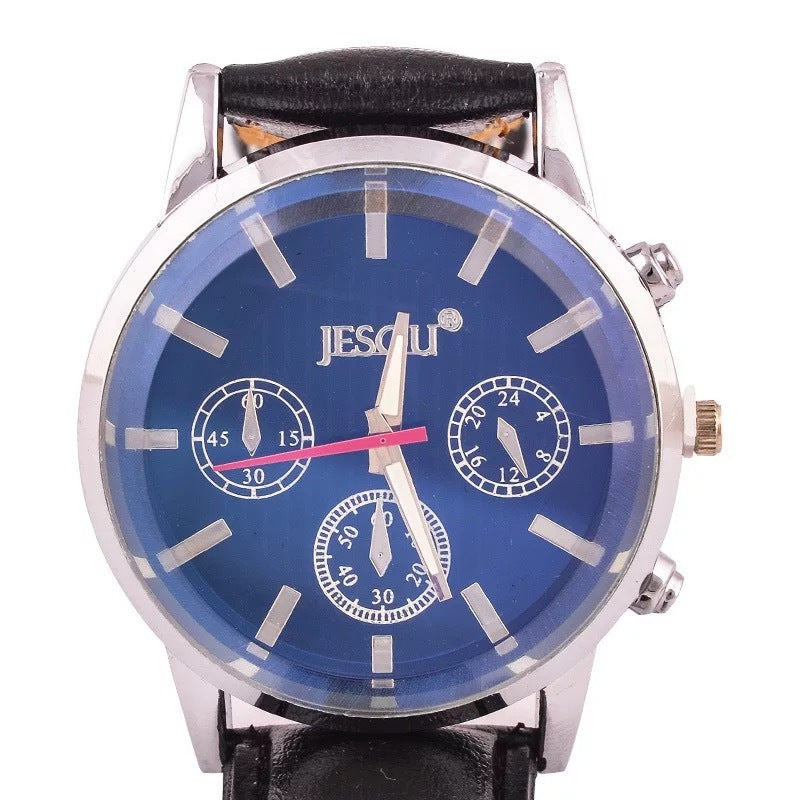 Men’s Gift Set – Boxed Quartz Watch, Multi-Card Wallet, Glasses - Fanbuluxe
