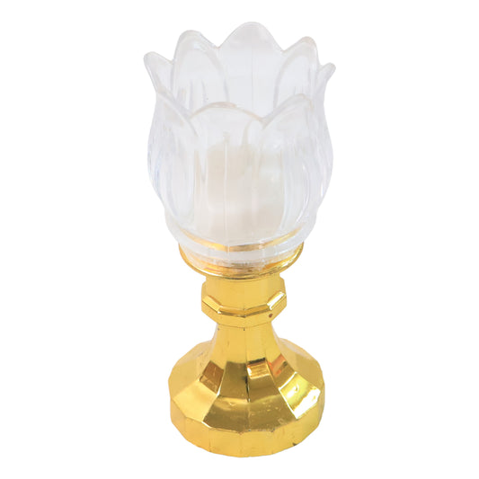 Lotus Shaped LED Decorative Lamp – Battery Operated Flameless Light