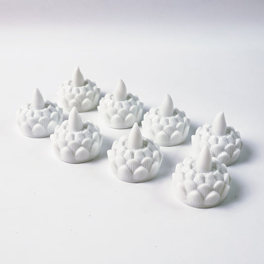 Lotus Shaped LED Flameless Tealight Candles – Set of 8