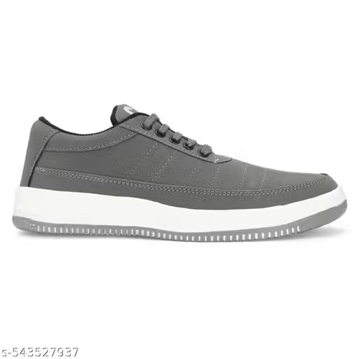 SS19 - Cat Grey Synthetic Leather Casual & Sports Sneakers