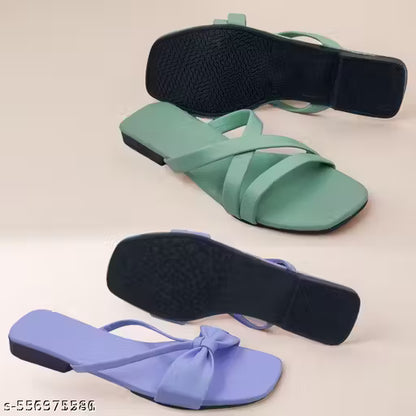 G11 - Women’s 2-Pair Footwear Combo – Sandals & Slip-On Slides