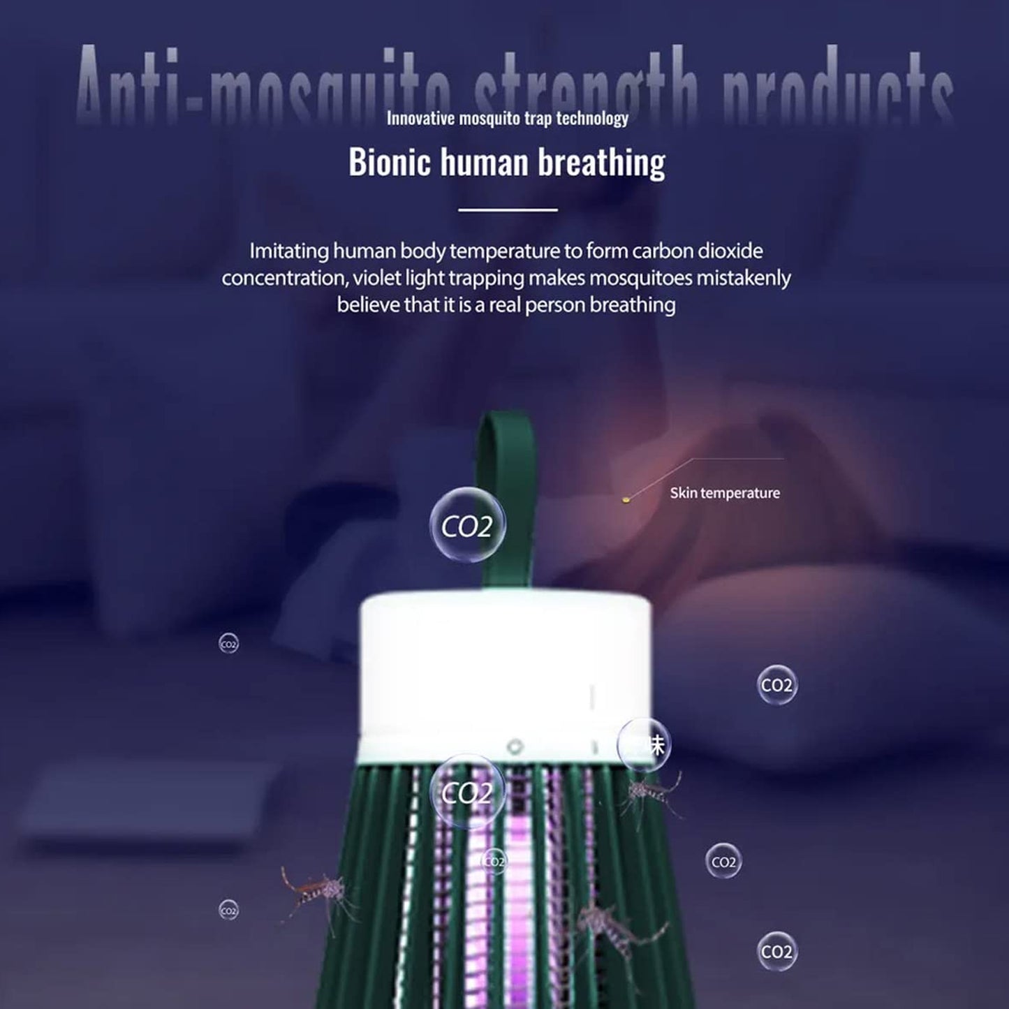 6402 Mosquito Killer Machine | USB Powered LED Bug Zapper Lamp for Indoor & Outdoor Use