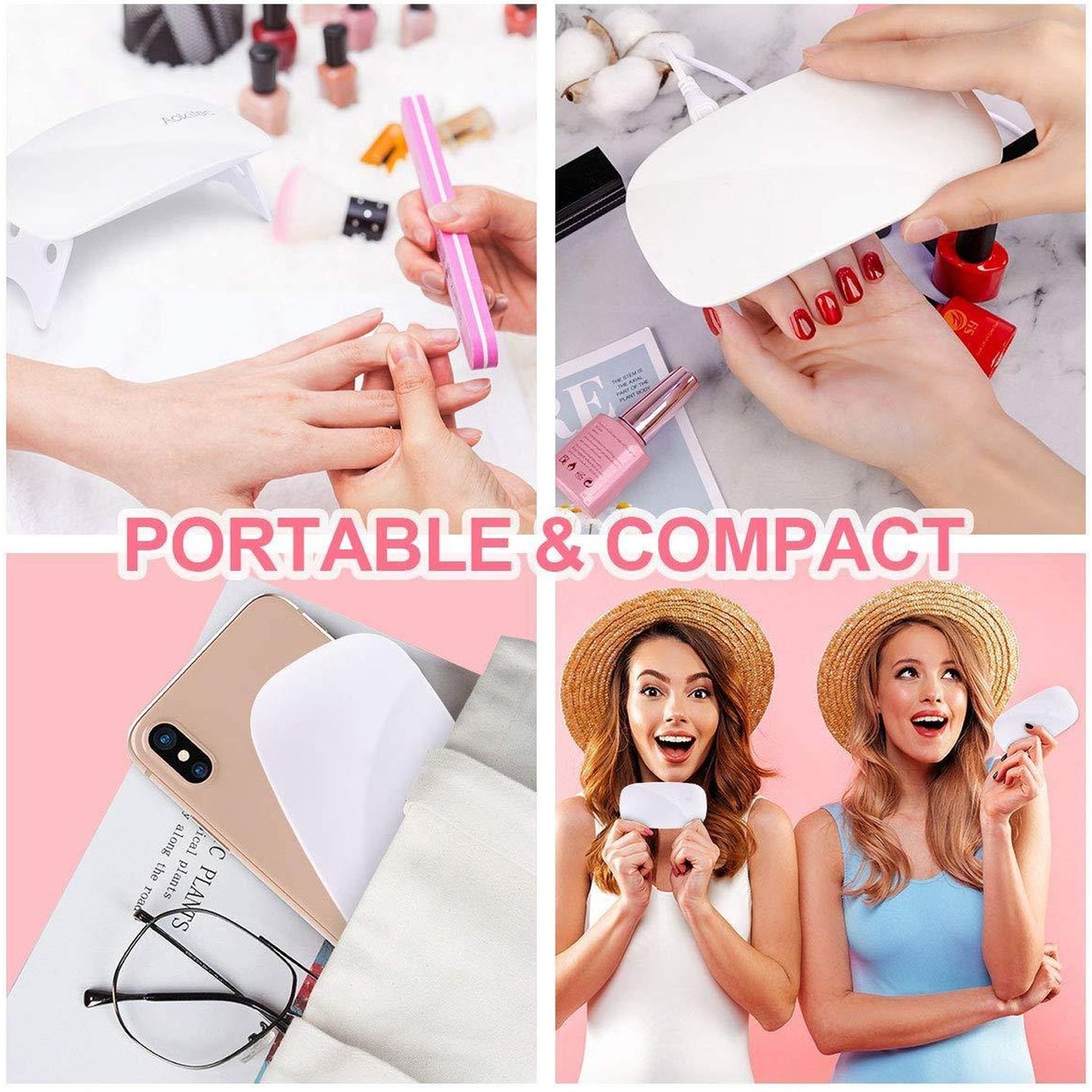 Portable UV LED Nail Polish Dryer