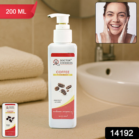 Doctor Chhoices Coffee Face Wash – 200ml | Tan Removal & Energizing Cleanser