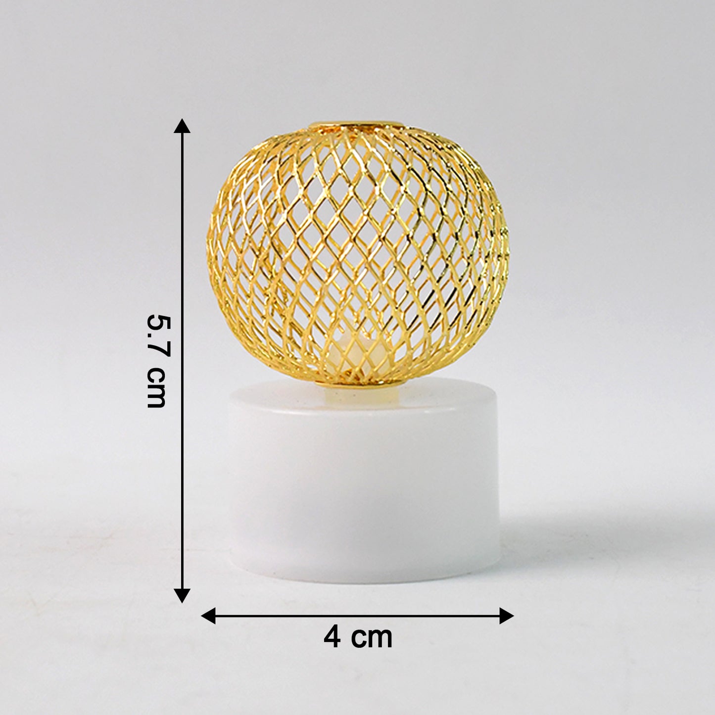 12 Pcs LED Ball Decorative Lights – Warm White Mesh Design