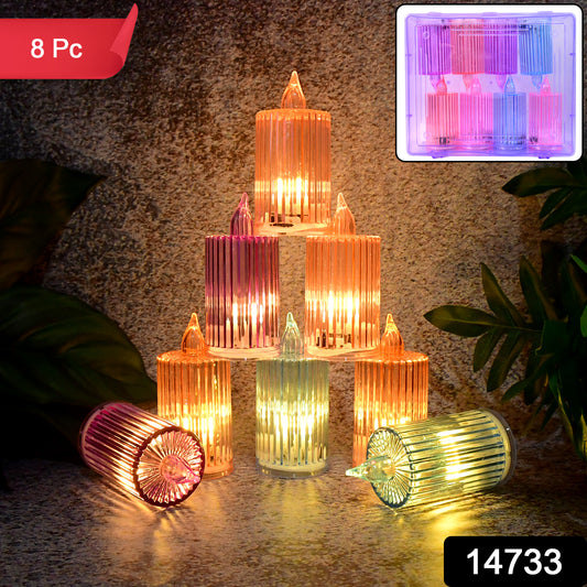 8-Piece Decorative LED Flameless Candle Set – Safe Ambient Lighting for Home & Events