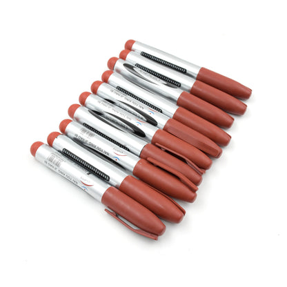 9201 10Pc Maroon Whiteboard Marker & Pen Set – School & Office Use