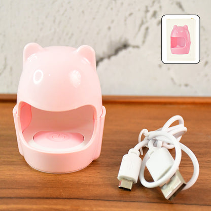 Mini Bear LED Nail Dryer – USB Rechargeable
