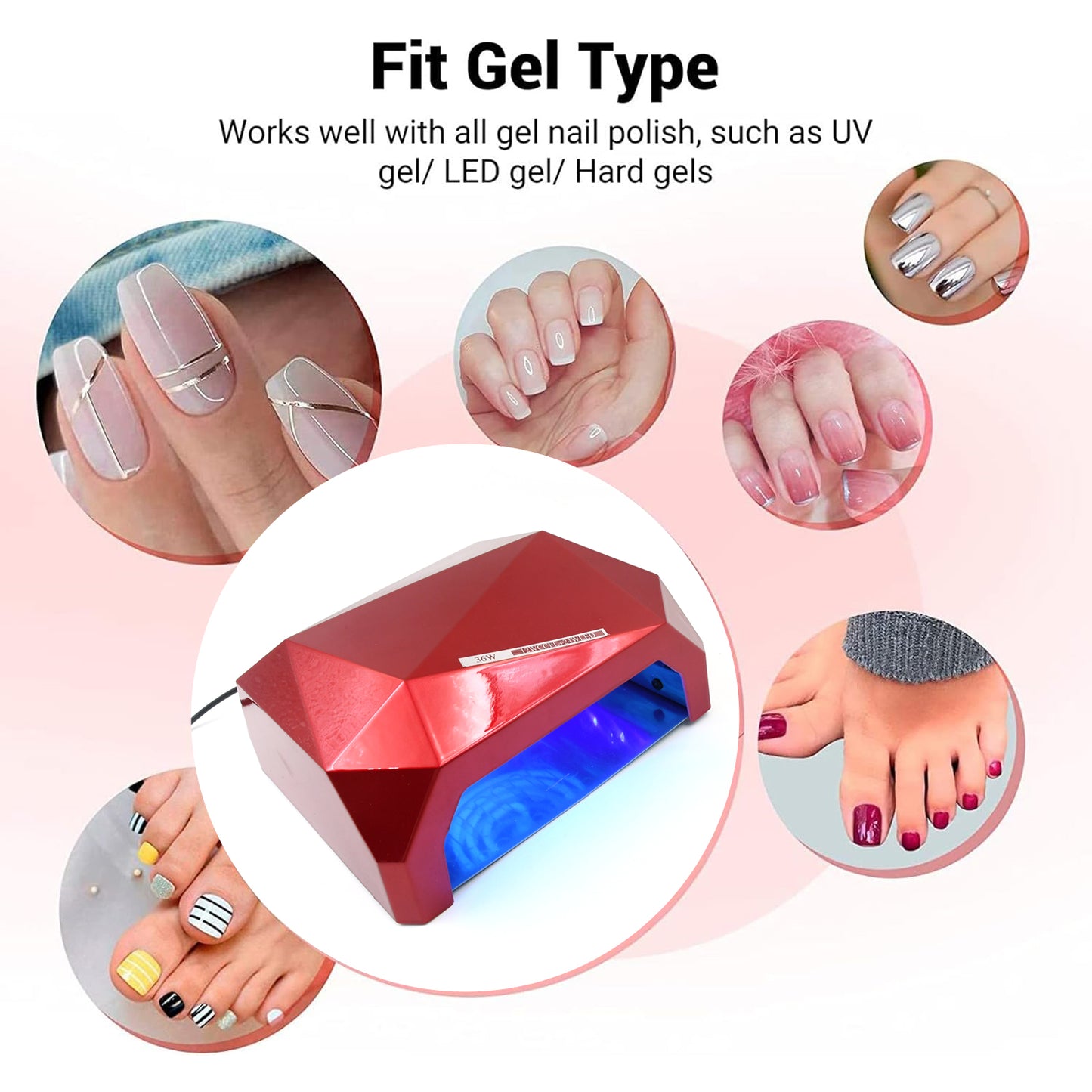 36W LED UV Nail Dryer Lamp