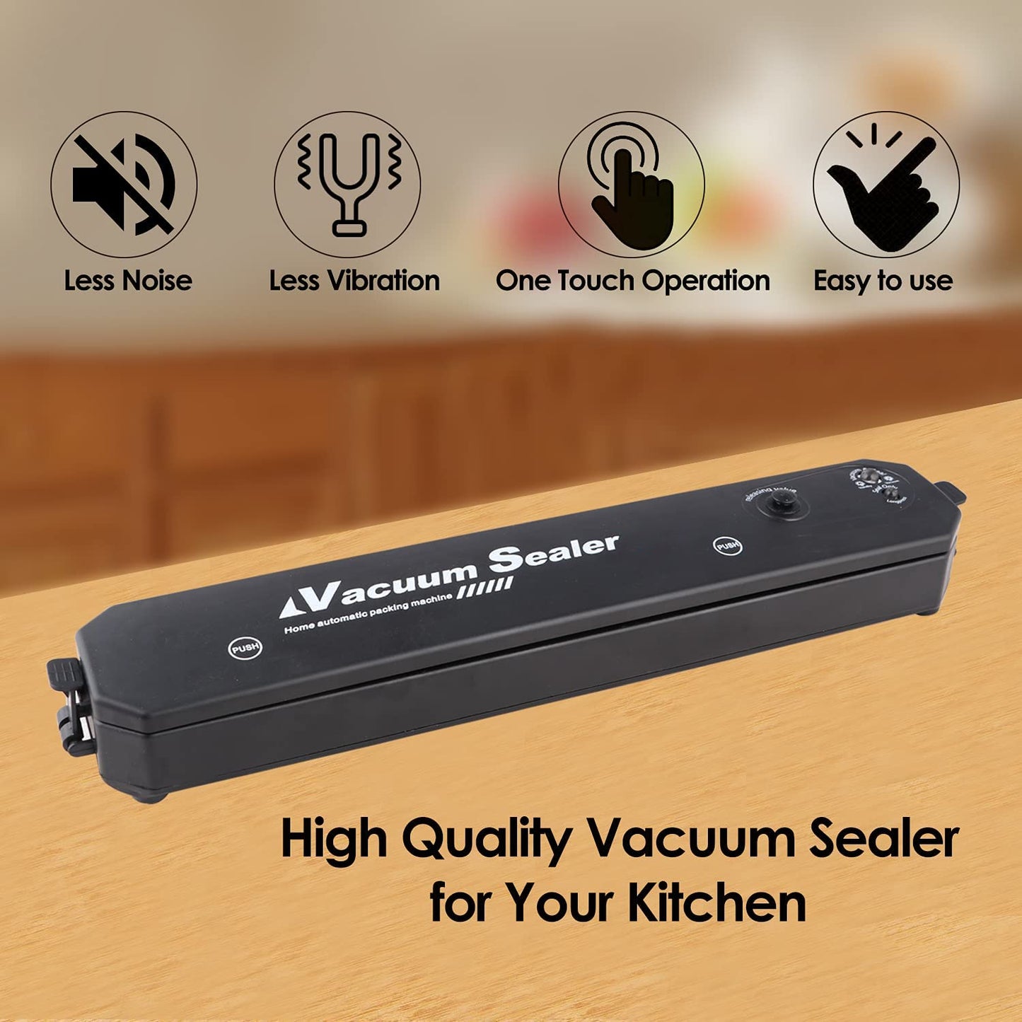Vacuum Sealer Machine – Automatic Hands-Free with 10 Bags | Food Preservation
