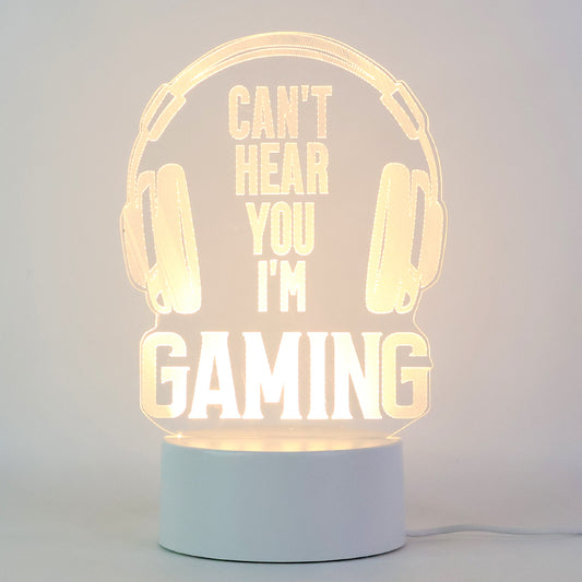 3D Acrylic LED Night Lamp – Dinosaur & Gaming Theme