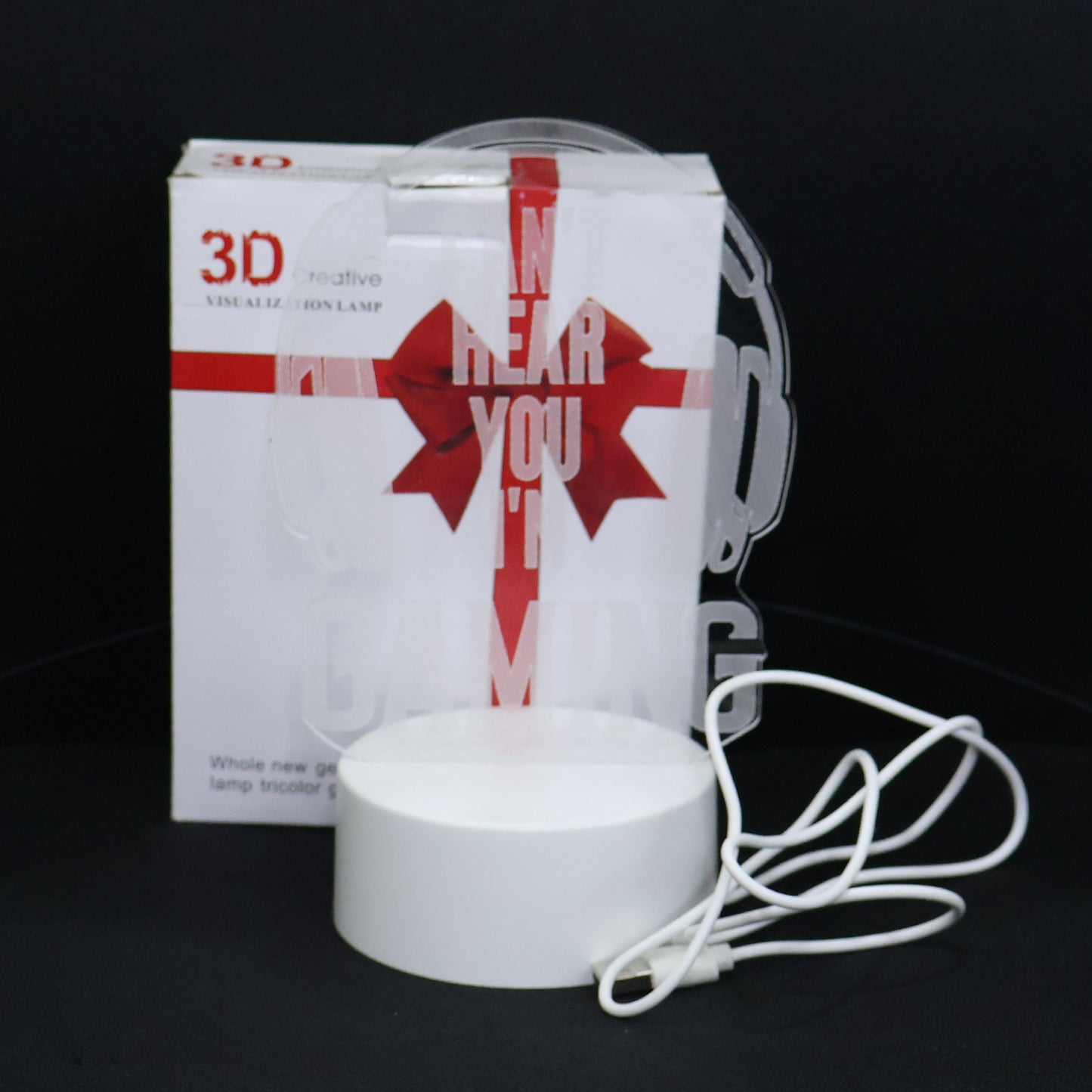 3D Acrylic LED Night Lamp – Dinosaur & Gaming Theme