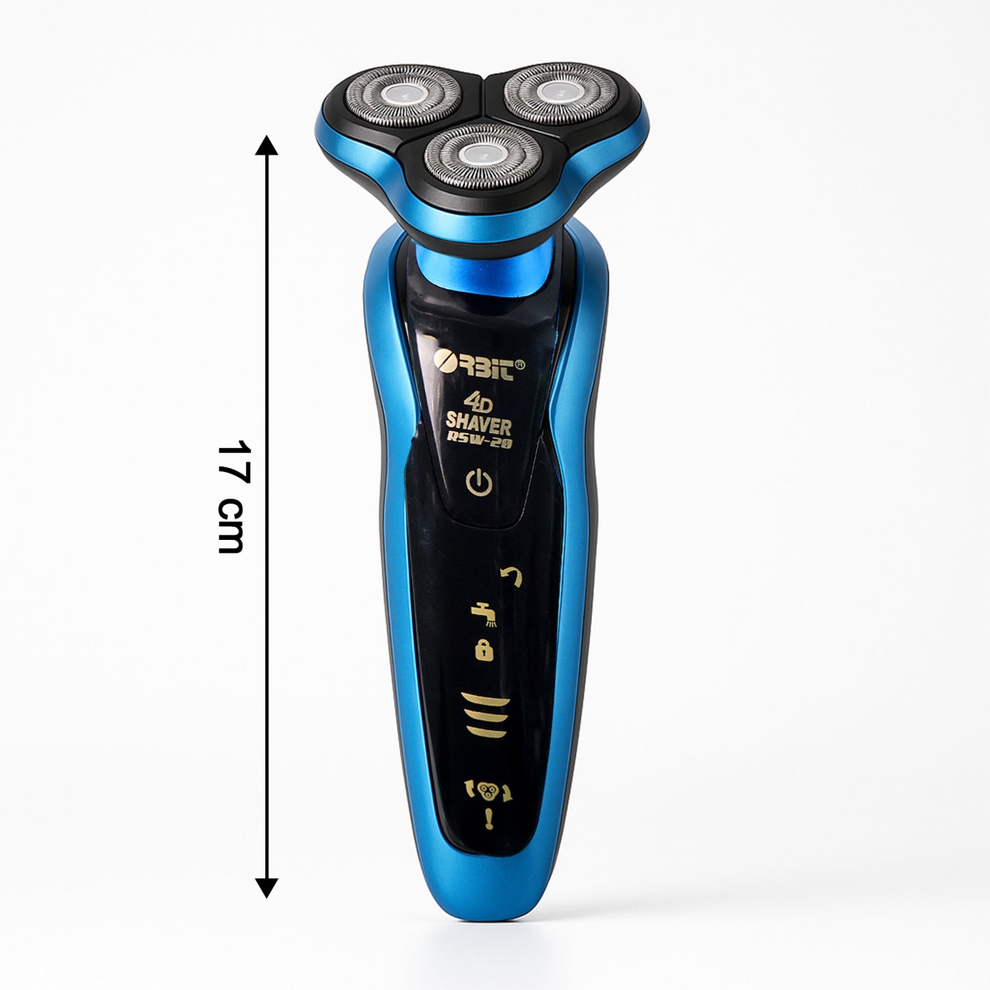 Orbit 4D Rechargeable Electric Shaver – Waterproof Triple Blade