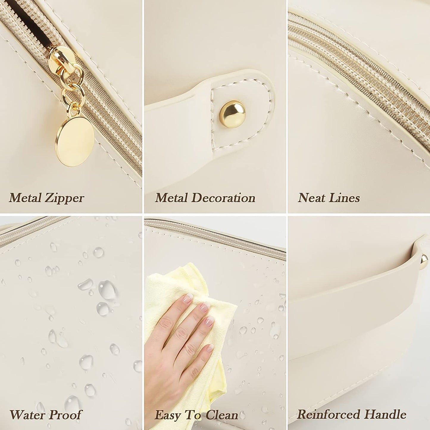 Portable Travel Makeup & Toiletry Organizer Pouch – Waterproof with Handle