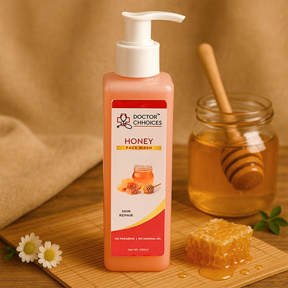 Doctor Chhoices Honey Face Wash – 200ml | Gentle Skin Repair Cleanser for Dry & Sensitive Skin