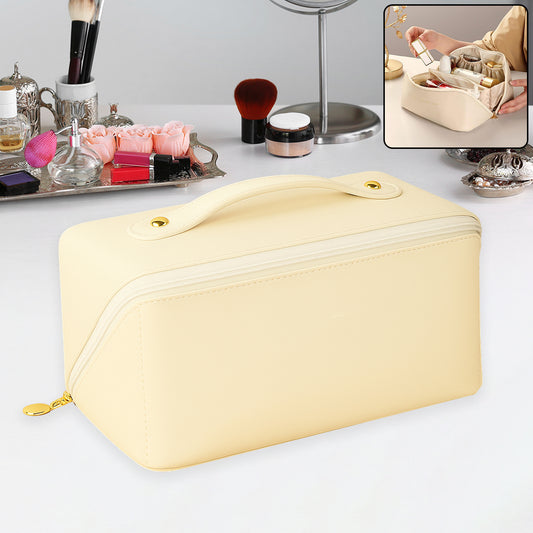 Portable Travel Makeup & Toiletry Organizer Pouch – Waterproof with Handle