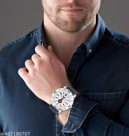 New Exclusive 3-Piece Analog Quartz Watch Combo for Men
