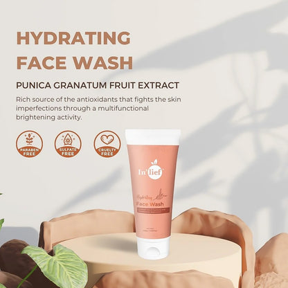 Deep Hydrating Face Wash – D-Panthenol & Pomegranate Seed | 100g Tube
