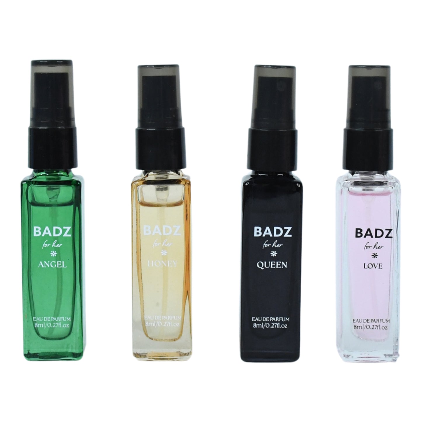 8ml Mini Perfume Spray – Set of 4 Pcs – Long-Lasting Fragrance for Women