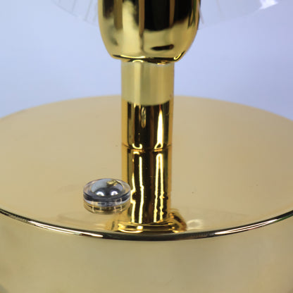 Luxury Crystal LED Double Shade Table Lamp – Elegant Bedside & Living Room Decor