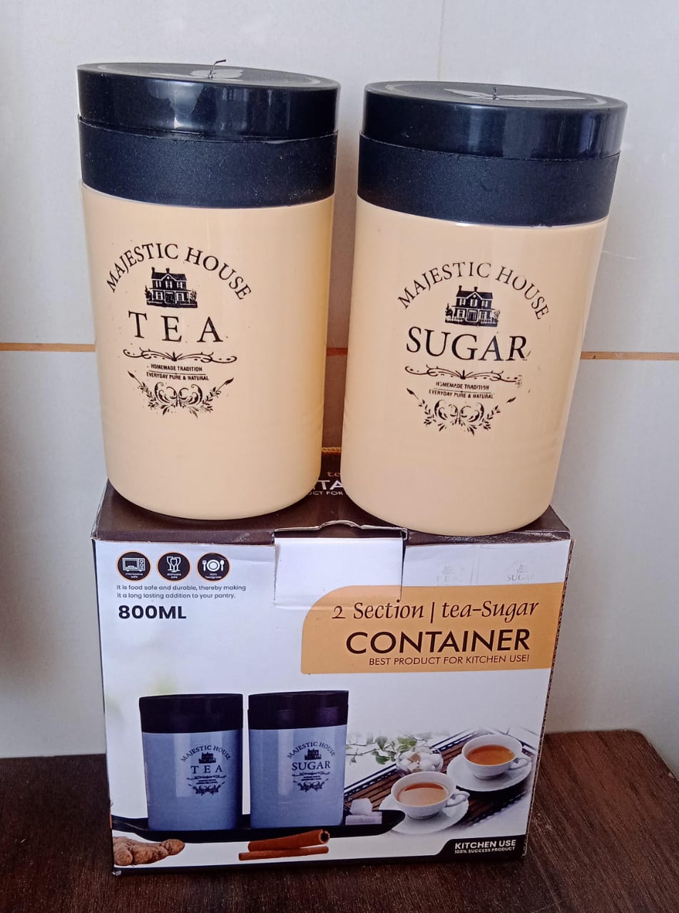 Airtight Damru Shaped Tea, Coffee & Sugar Container – 800ML