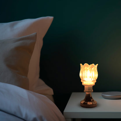 Lotus Shaped LED Decorative Lamp – Battery Operated Flameless Light