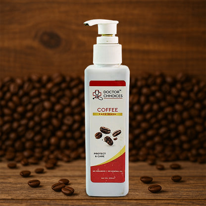 Doctor Chhoices Coffee Face Wash – 200ml | Tan Removal & Energizing Cleanser
