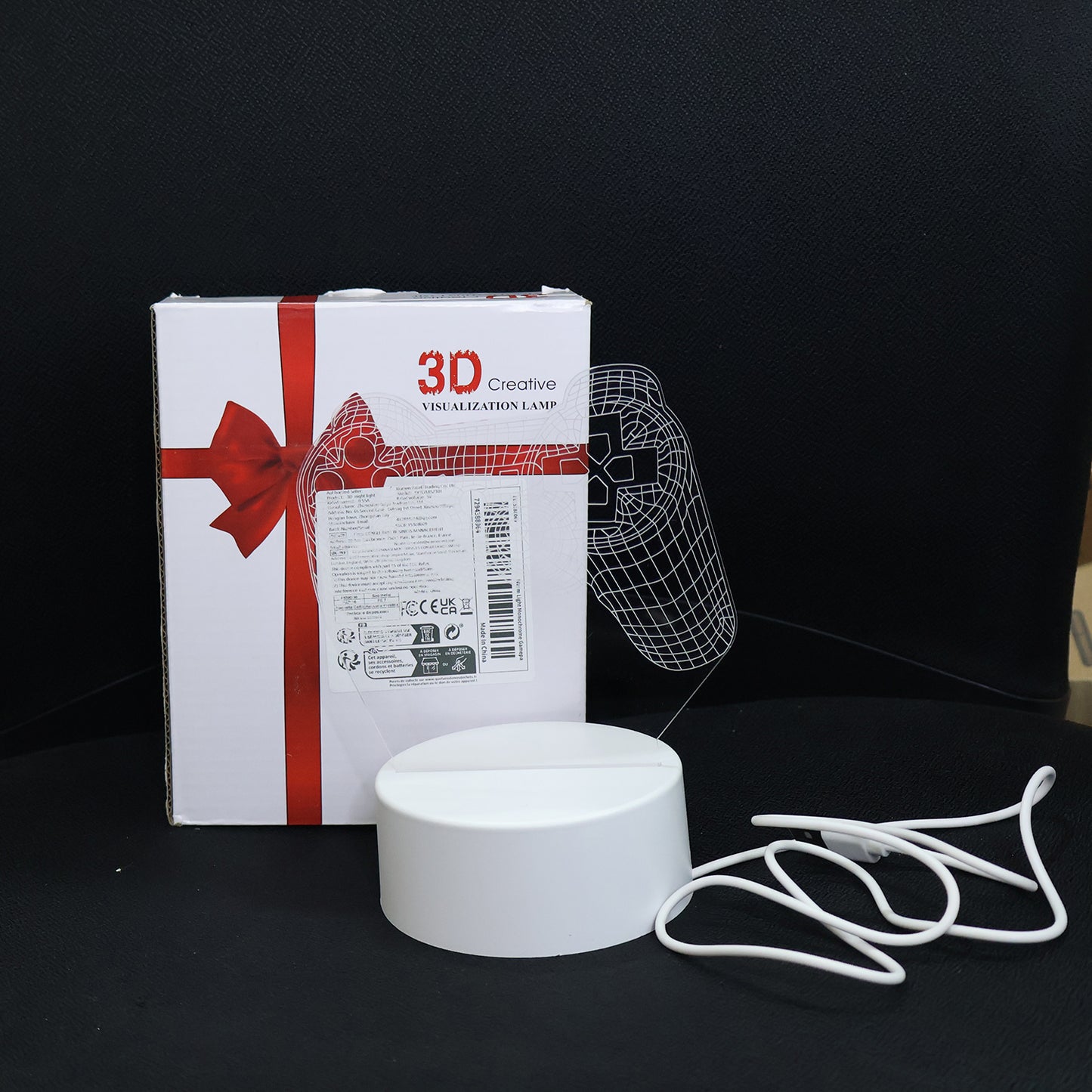 3D Acrylic LED Night Lamp – Game Controller Design