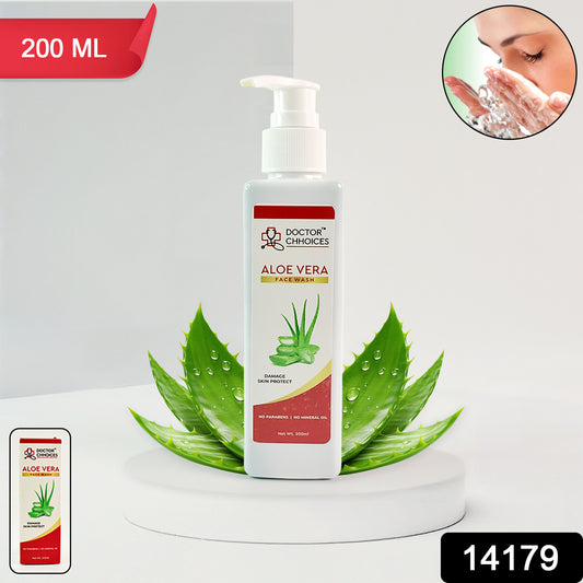 Doctor Chhoices Aloe Vera Face Wash – 200ml | Gentle Hydrating Cleanser